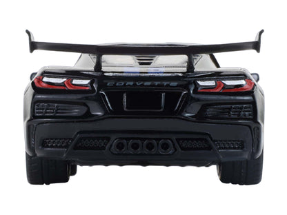 2025 Chevrolet Corvette C8 ZR1 Black with Blue Stripes with Raw Casting Dual Pack "2025 Greenlight Waltersons Collector's Expo Exclusive" 1/64 Diecast Model Car