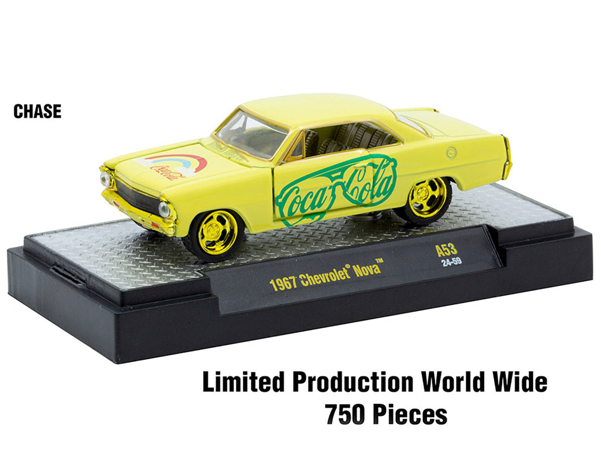 "Coca-Cola" Set of 3 pieces Release 53 Limited Edition to 10000 pieces Worldwide 1/64 Diecast Model Cars