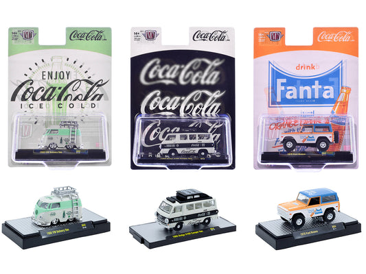 "Sodas" Set of 3 pieces Release 64 Limited Edition to 5400 pieces Worldwide 1/64 Diecast Model Cars