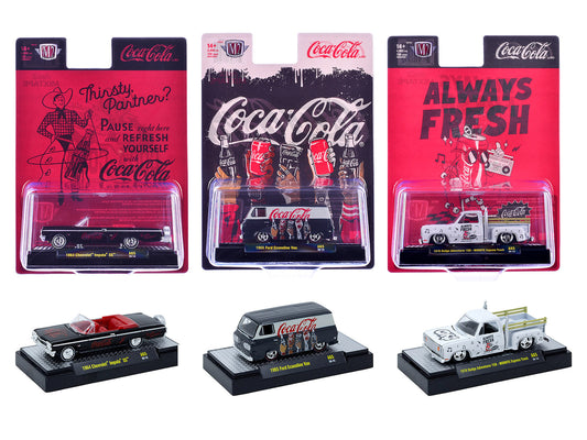 "Coca-Cola" Set of 3 pieces Release 65 Limited Edition to 4800 pieces Worldwide 1/64 Diecast Models