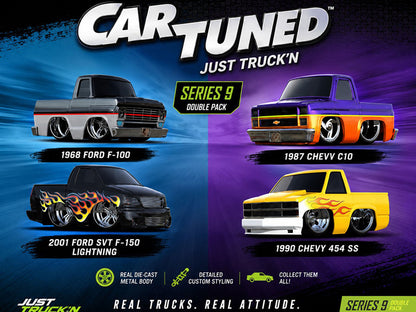 "Just Truck'n" Double Pack Series 9 Set of 4 Cars Diecast Model Cars