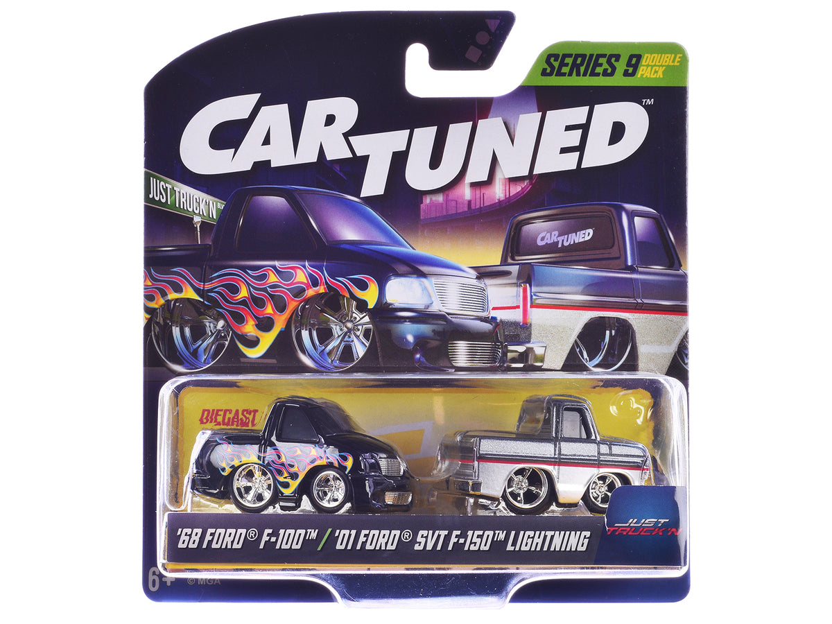 "Just Truck'n" Double Pack Series 9 Set of 4 Cars Diecast Model Cars