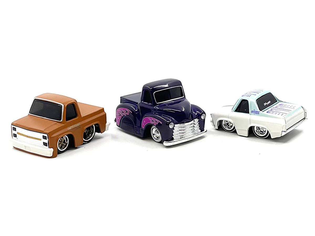 "Kustoms" Series 4 Chevrolet Triple Pack Set of 3 Cars Diecast Model Cars
