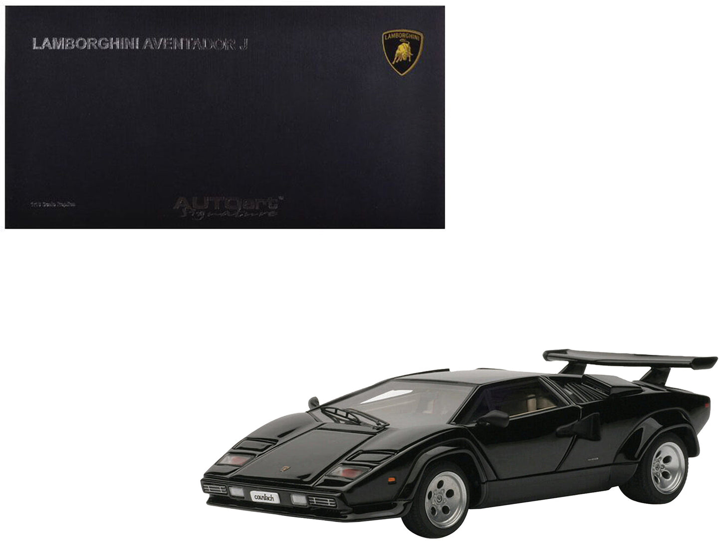 Lamborghini Countach 5000S Black 1/43 Diecast Model Car