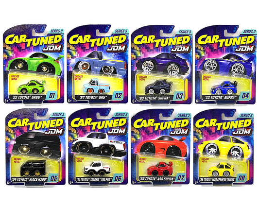 JDM Tuners Series 3 Set of 8 Pieces Diecast Model Cars