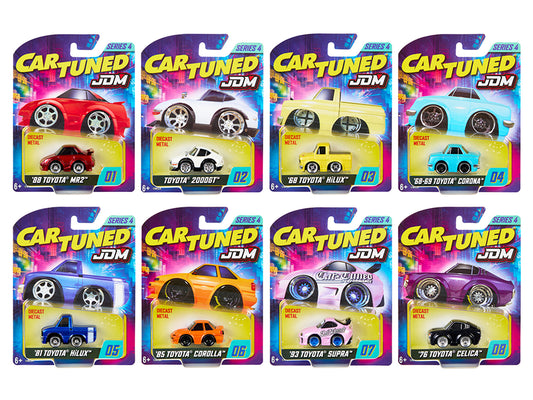 JDM Tuners Series 4 Set of 8 Pieces Diecast Model Cars