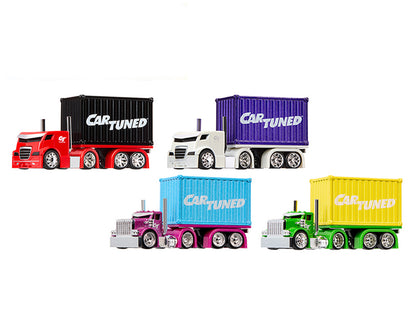 "Rigs" Container Case Series 2 Set of 4 Pieces Diecast Model Cars