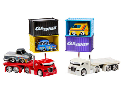 "Rigs" Container Case Series 2 Set of 4 Pieces Diecast Model Cars