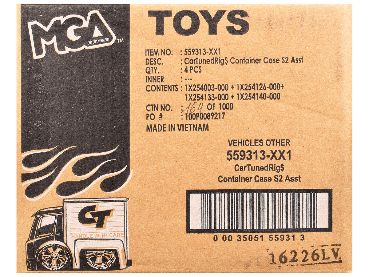"Rigs" Container Case Series 2 Set of 4 Pieces Diecast Model Cars