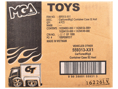"Rigs" Container Case Series 2 Set of 4 Pieces Diecast Model Cars