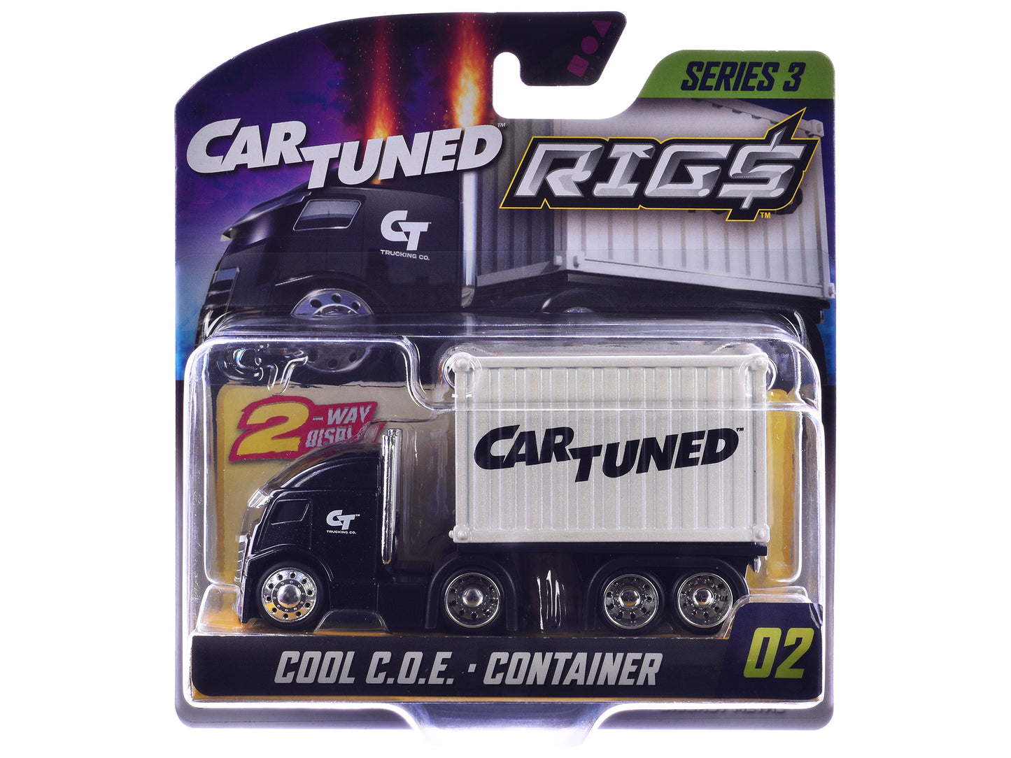 "Rigs" Container Case Series 3 Set of 4 Pieces Diecast Model Cars