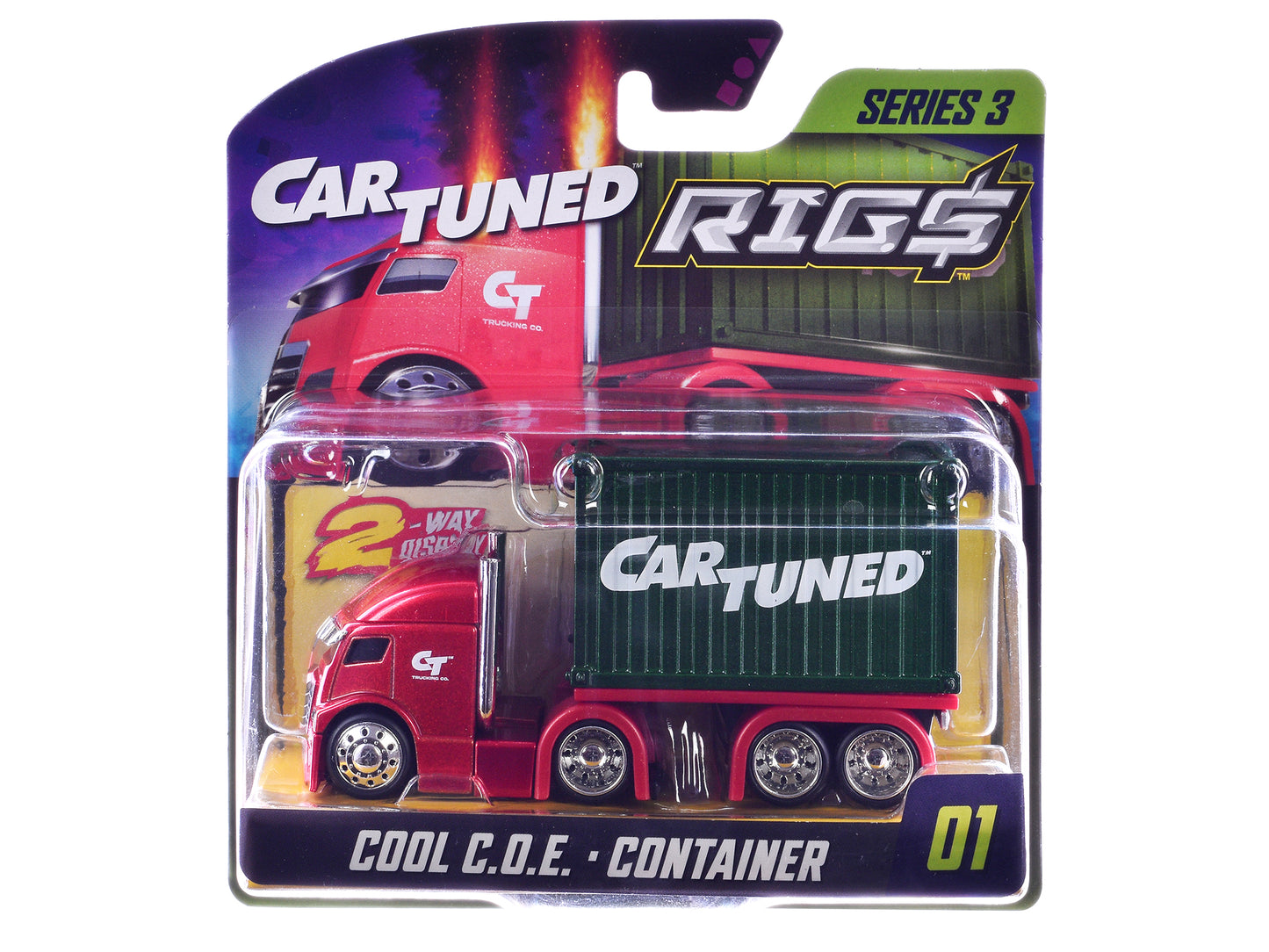 "Rigs" Container Case Series 3 Set of 4 Pieces Diecast Model Cars