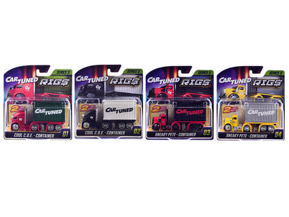 "Rigs" Container Case Series 3 Set of 4 Pieces Diecast Model Cars