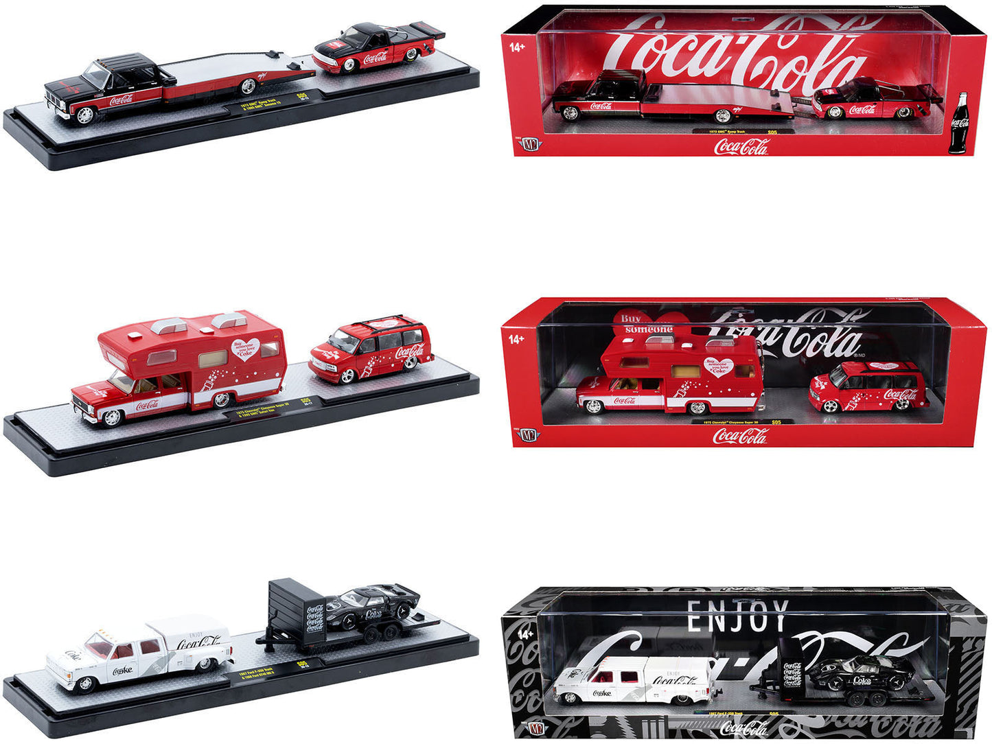 Auto Haulers "Coca-Cola" Set of 3 pieces Release S05 Limited Edition to 6000 pieces Worldwide 1/64 Diecast Models