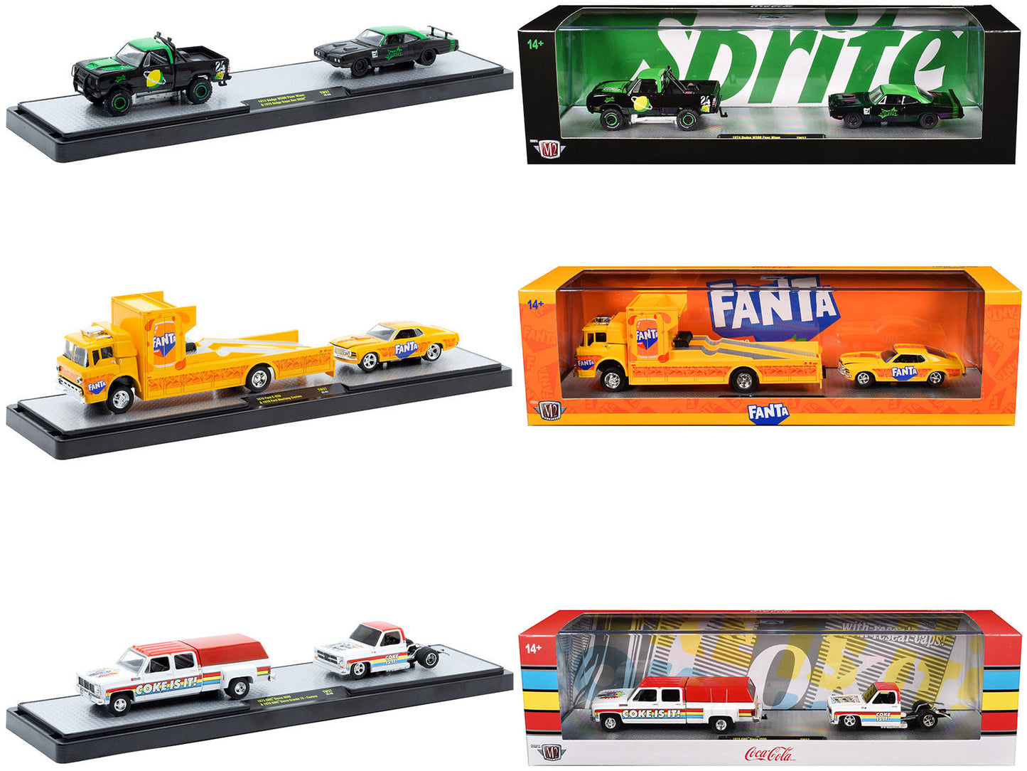 Auto Haulers "Soda" Set of 3 pieces Release 37 Limited Edition to 6000 pieces Worldwide 1/64 Diecast Models