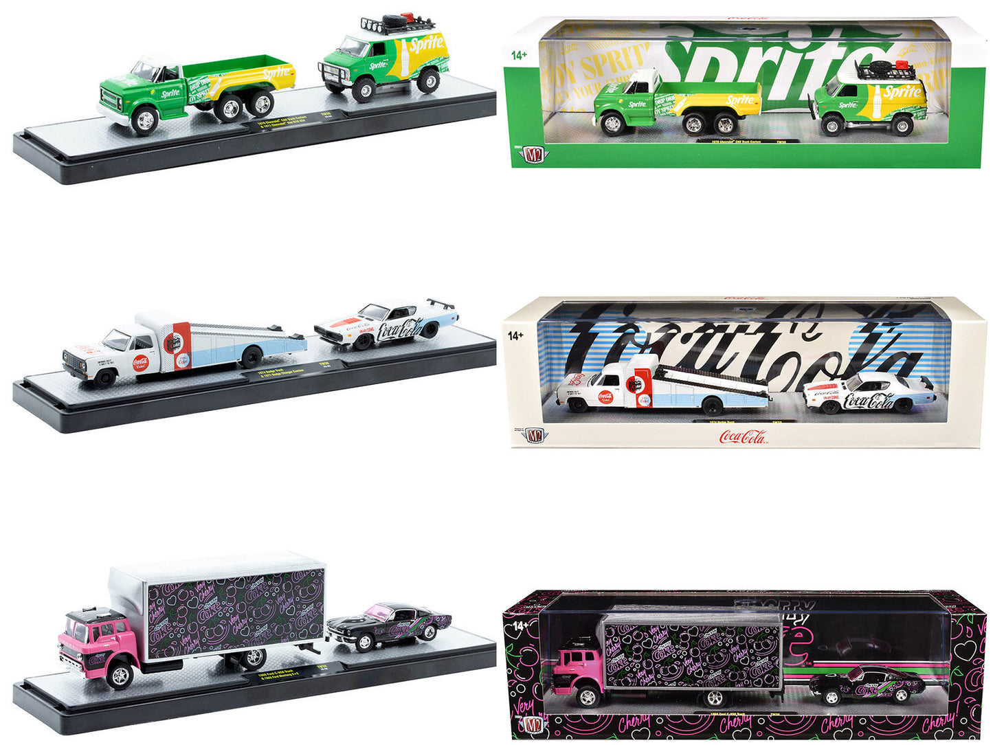Auto Haulers "Soda" Set of 3 pieces Release 38 Limited Edition to 8000 pieces Worldwide 1/64 Diecast Models