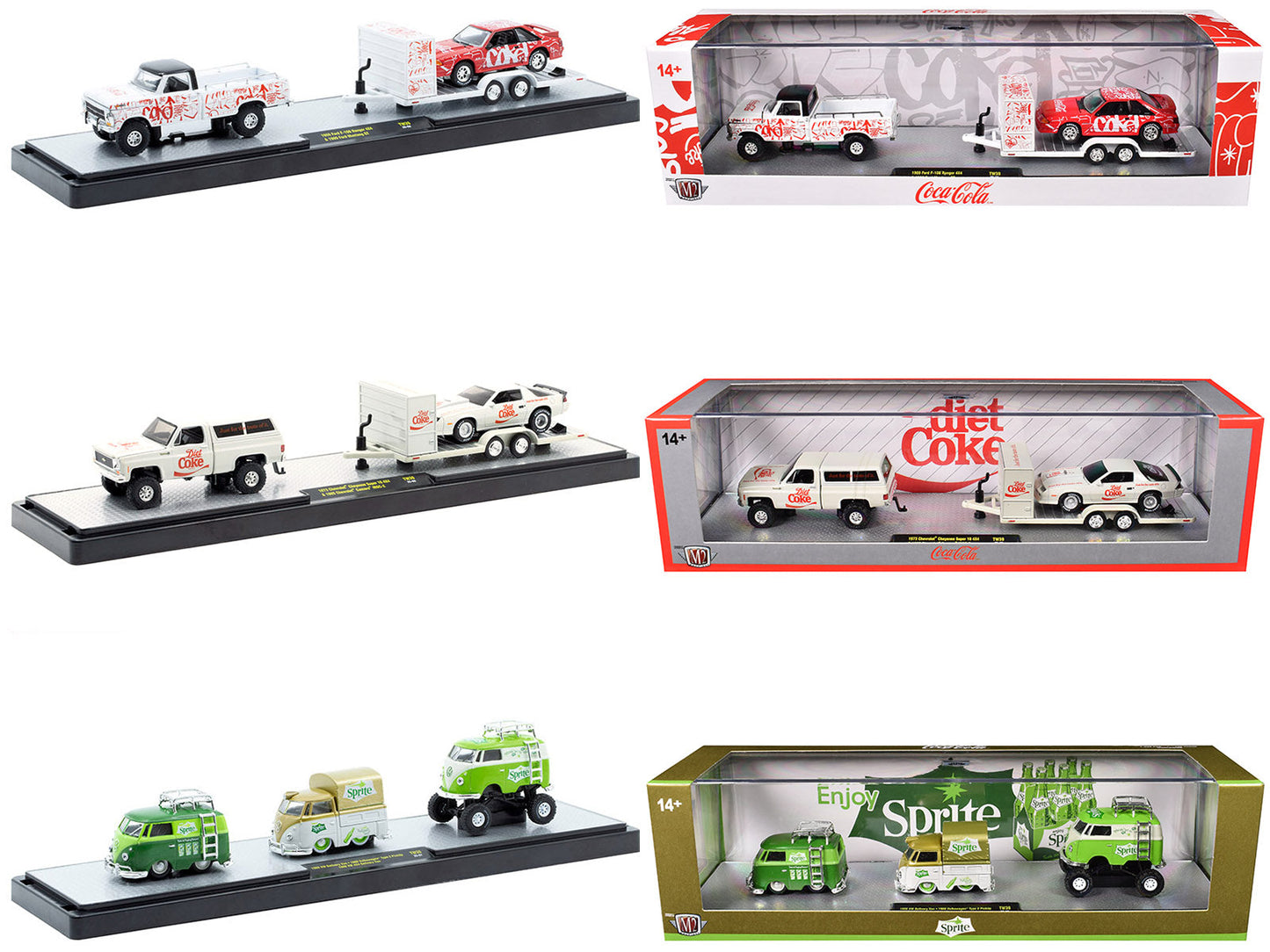 Auto Haulers "Soda" Set of 3 pieces Release 39 Limited Edition to 8000 pieces Worldwide 1/64 Diecast Models