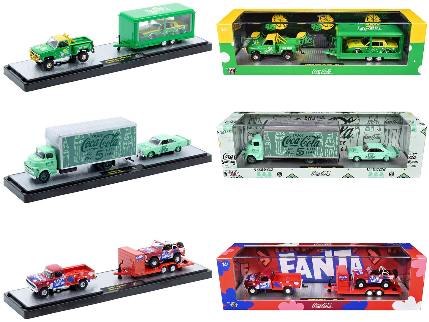 Auto Haulers "Soda" Set of 3 pieces Release 41 Limited Edition to 8200 pieces Worldwide 1/64 Diecast Models
