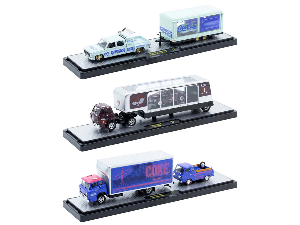 Auto Haulers "Coca-Cola" Set of 3 pieces Release 42 Limited Edition to 8200 pieces Worldwide 1/64 Diecast Models