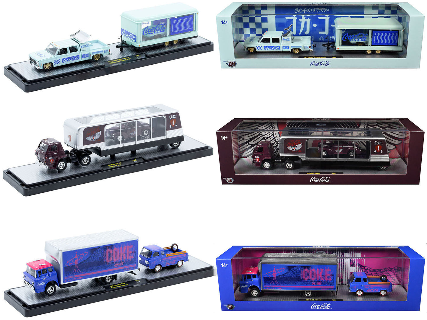 Auto Haulers "Coca-Cola" Set of 3 pieces Release 42 Limited Edition to 8200 pieces Worldwide 1/64 Diecast Models