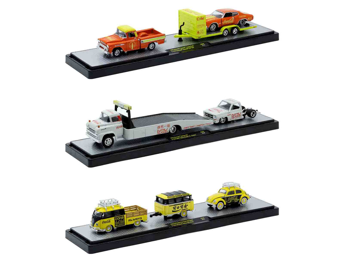 Auto Haulers "Coca-Cola" Set of 3 pieces Release 43 Limited Edition to 6200 pieces Worldwide 1/64 Diecast Models
