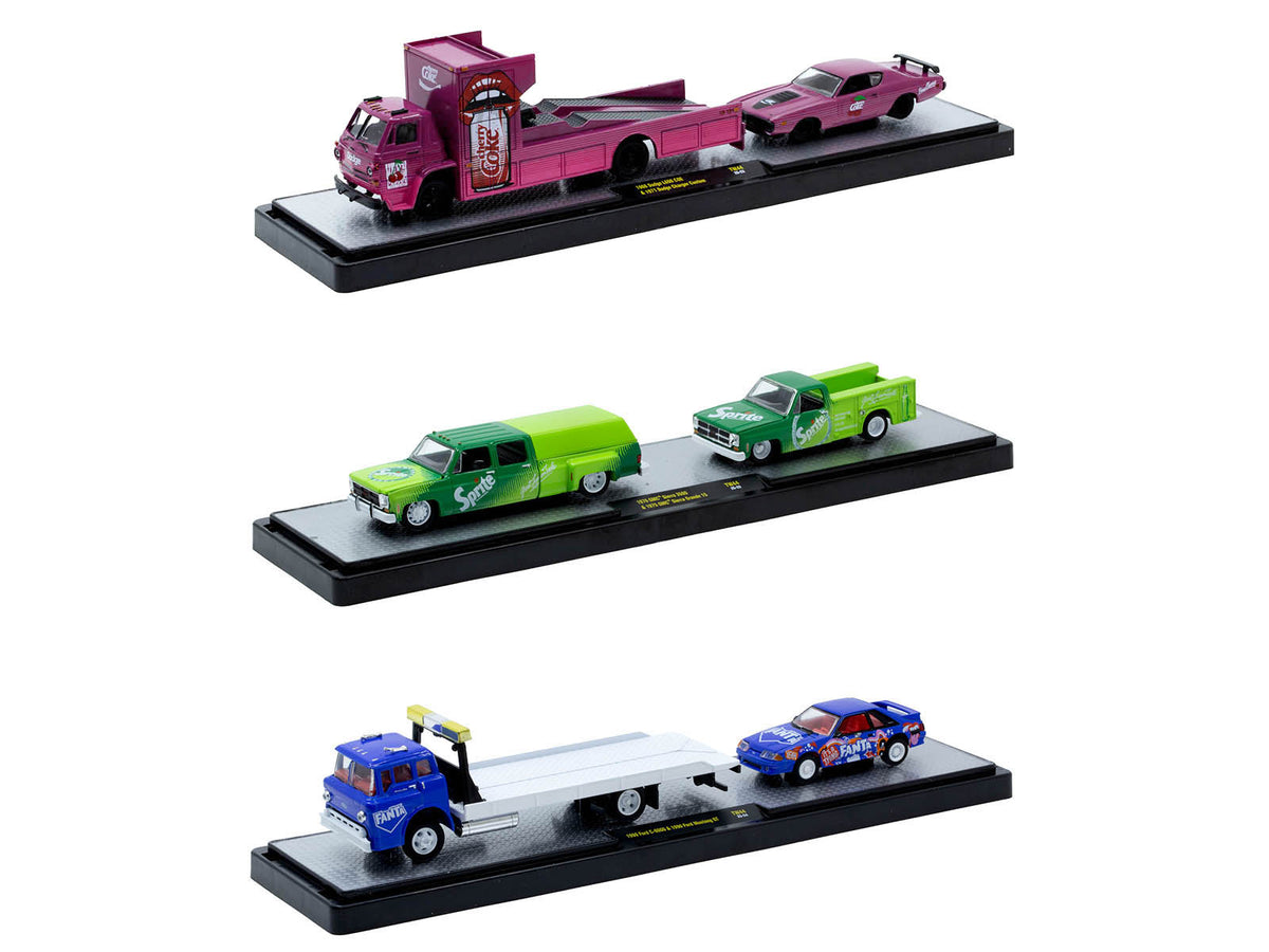Auto Haulers "Soda" Set of 3 pieces Release 44 Limited Edition to 5750 pieces Worldwide 1/64 Diecast Model Cars