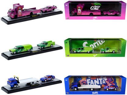 Auto Haulers "Soda" Set of 3 pieces Release 44 Limited Edition to 5750 pieces Worldwide 1/64 Diecast Model Cars