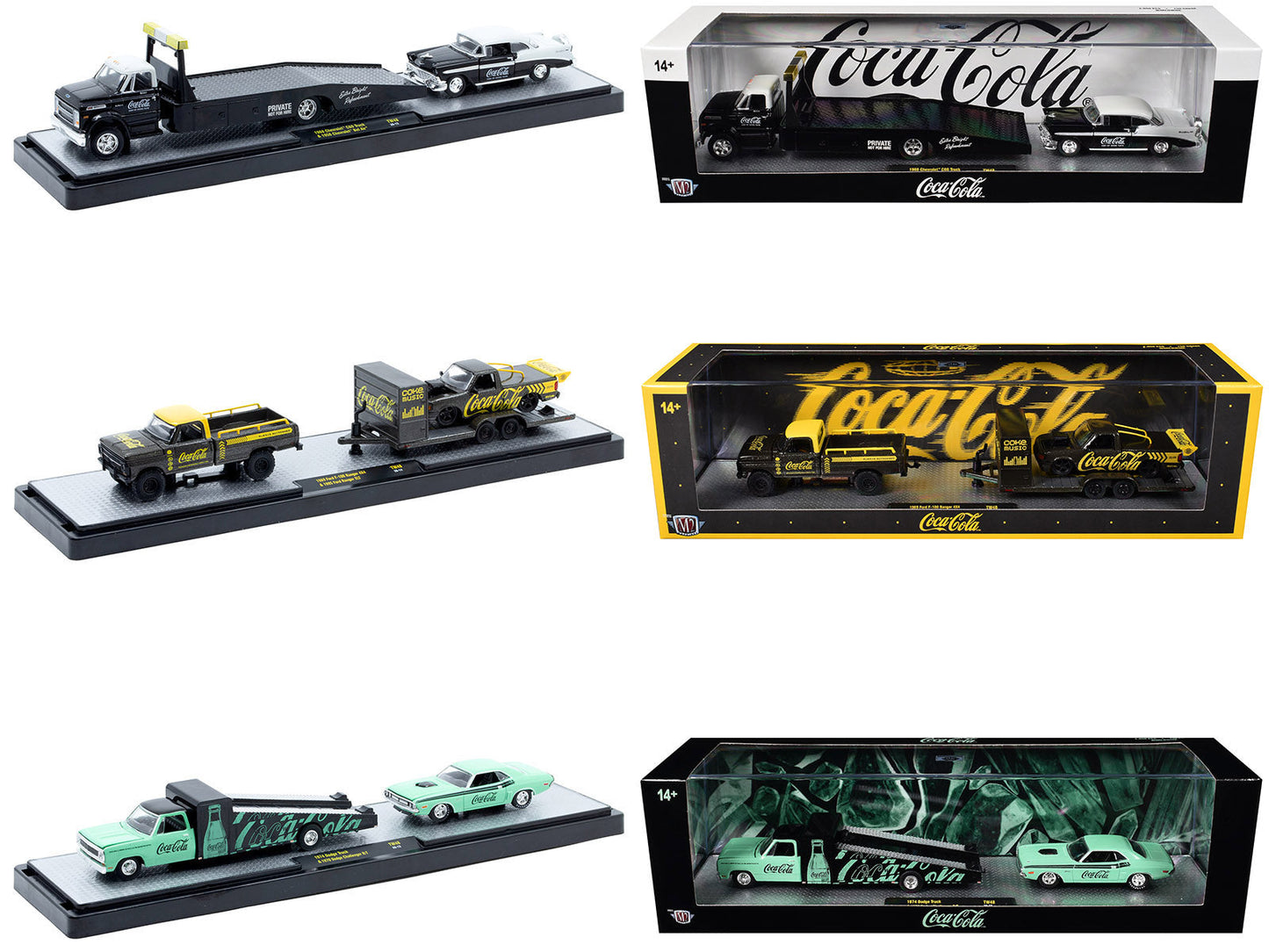 Auto Haulers "Coca-Cola" Set of 3 pieces Release 48 Limited Edition to 4800 pieces Worldwide 1/64 Diecast Models