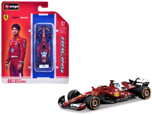 Ferrari SF-25 #16 Charles Leclerc Formula One F1 World Championship (2025) "Formula Racing" Series 1/64 Diecast Model Car