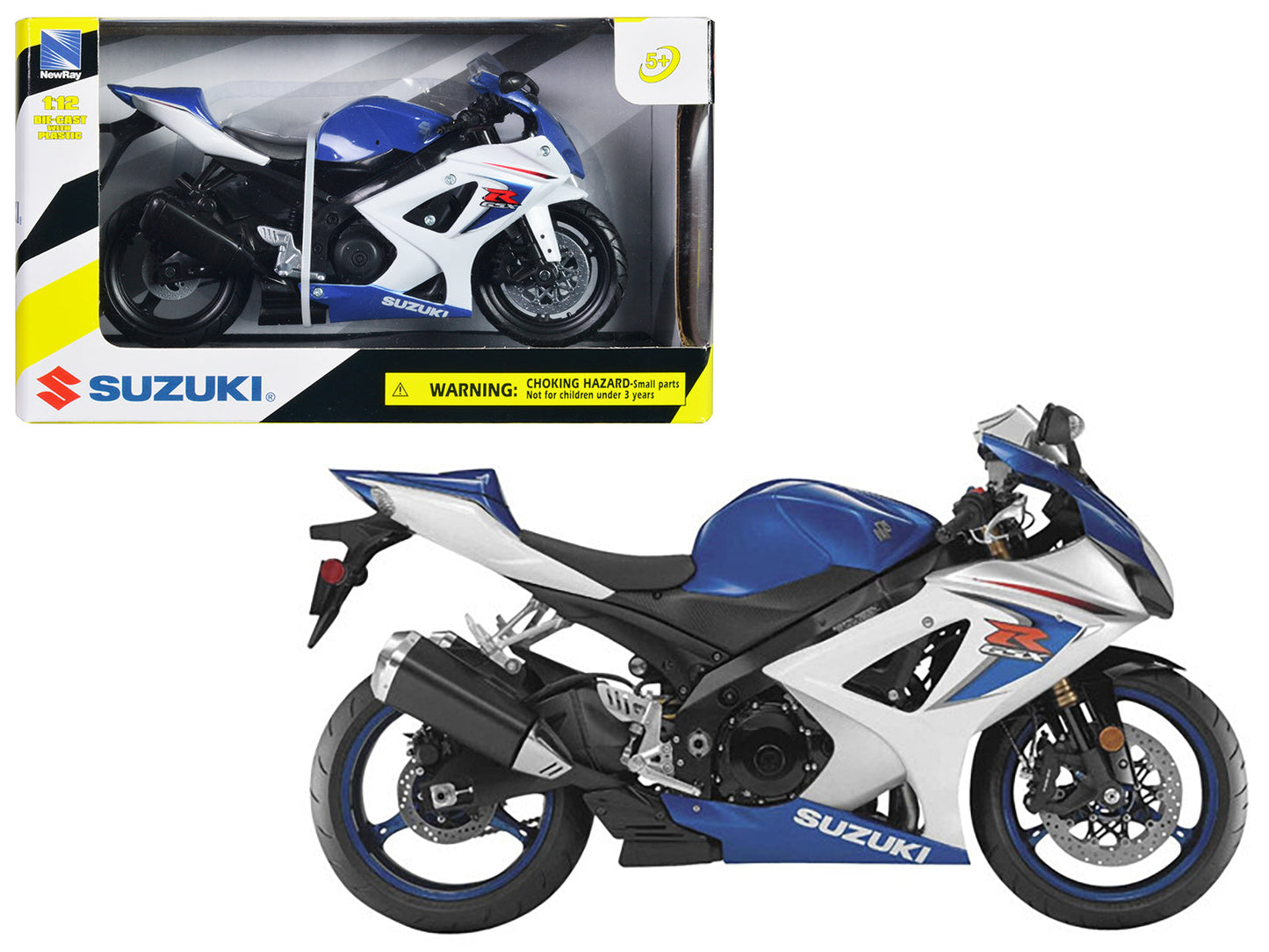 2008 Suzuki GSX-R1000 Blue Bike Motorcycle 1/12