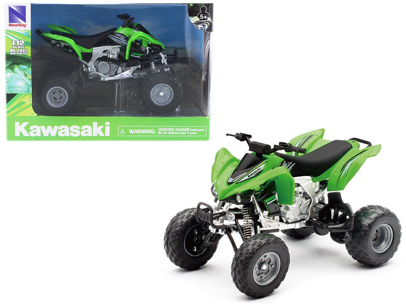 Kawasaki KFX 450R ATV Green 1/12 Motorcycle Model
