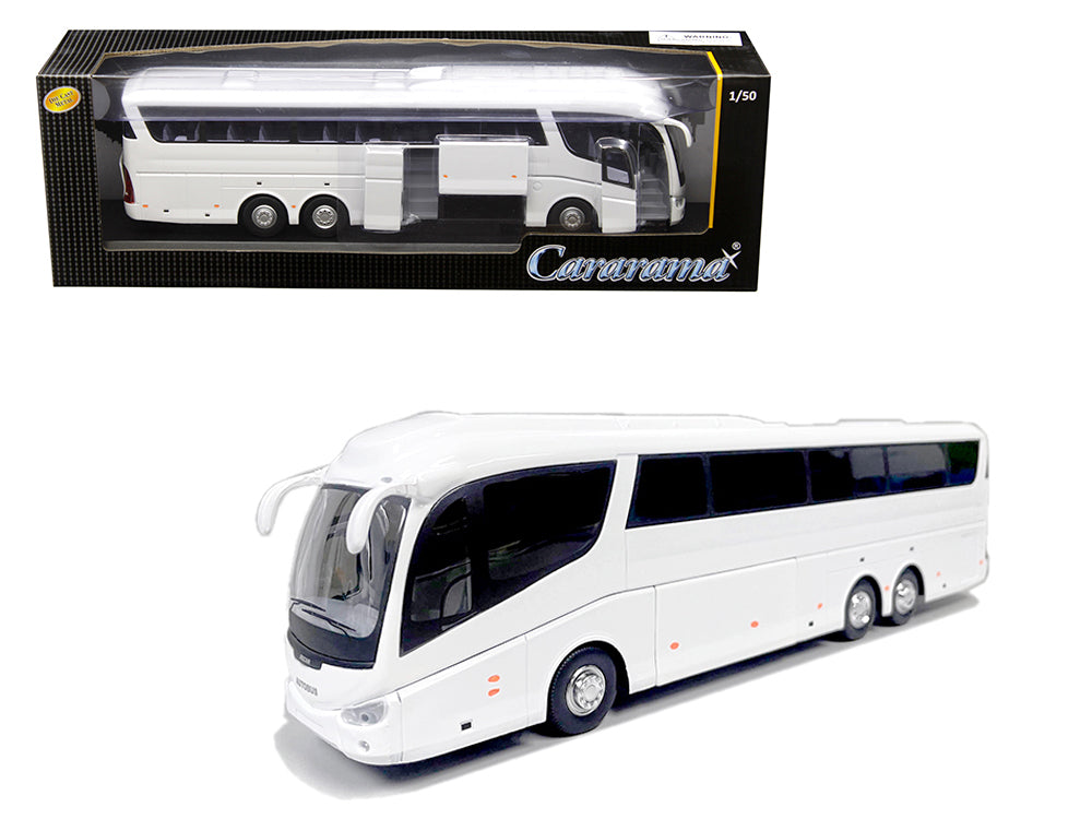 Super Coach Autobus White 1/50 Diecast Model
