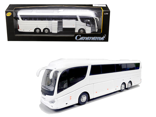 Super Coach Autobus White 1/50 Diecast Model