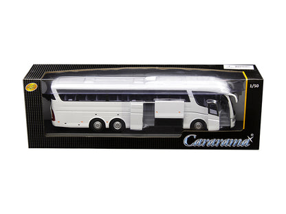 Super Coach Autobus White 1/50 Diecast Model