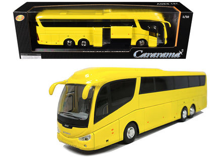 Super Coach Autobus Yellow 1/50 Diecast Model