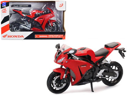 Honda CBR 1000RR Motorcycle Red and Black 1/12 Diecast Model