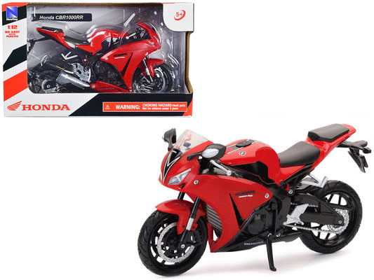Honda CBR 1000RR Motorcycle Red and Black 1/12 Diecast Model