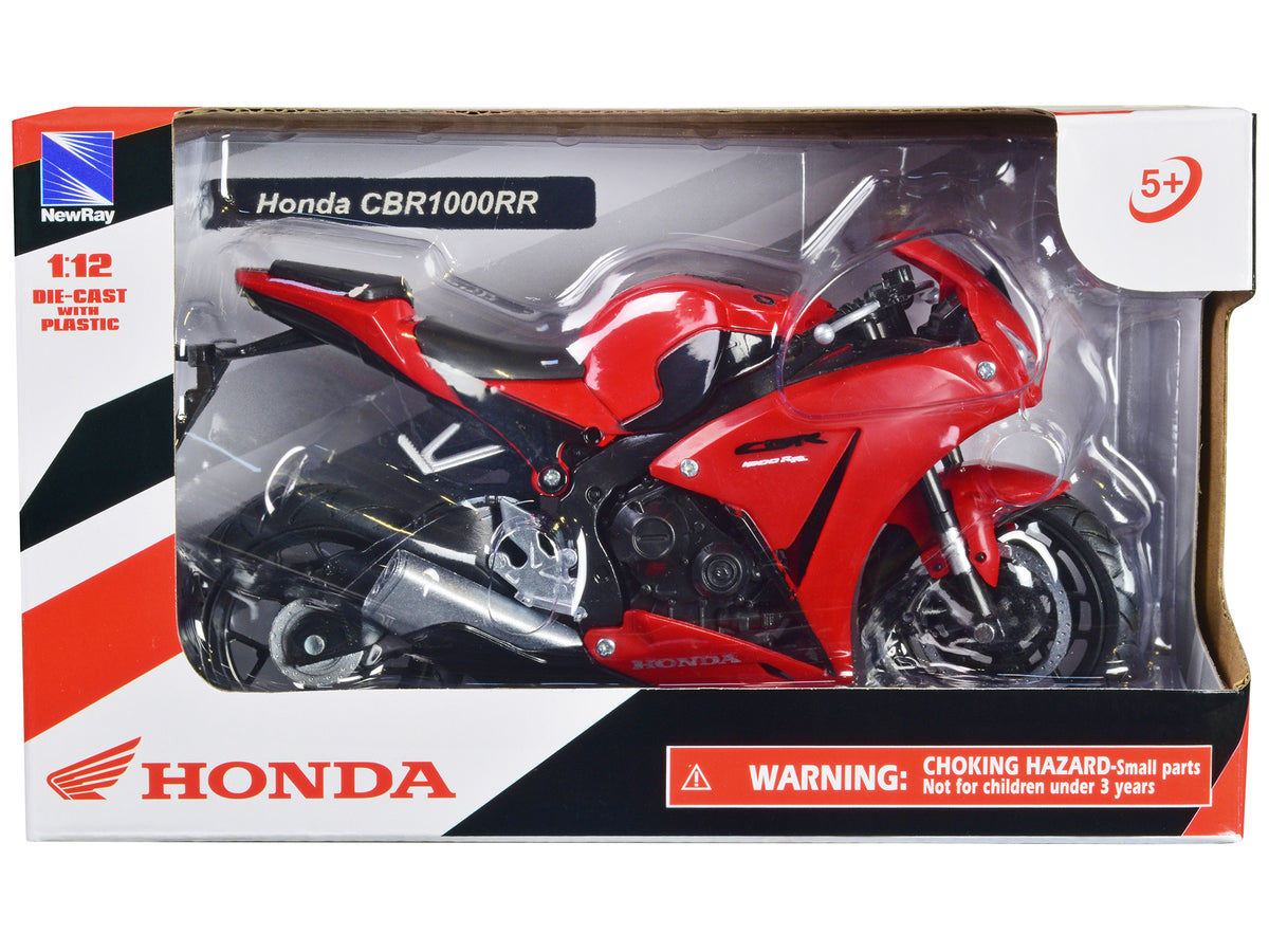 Honda CBR 1000RR Motorcycle Red and Black 1/12 Diecast Model