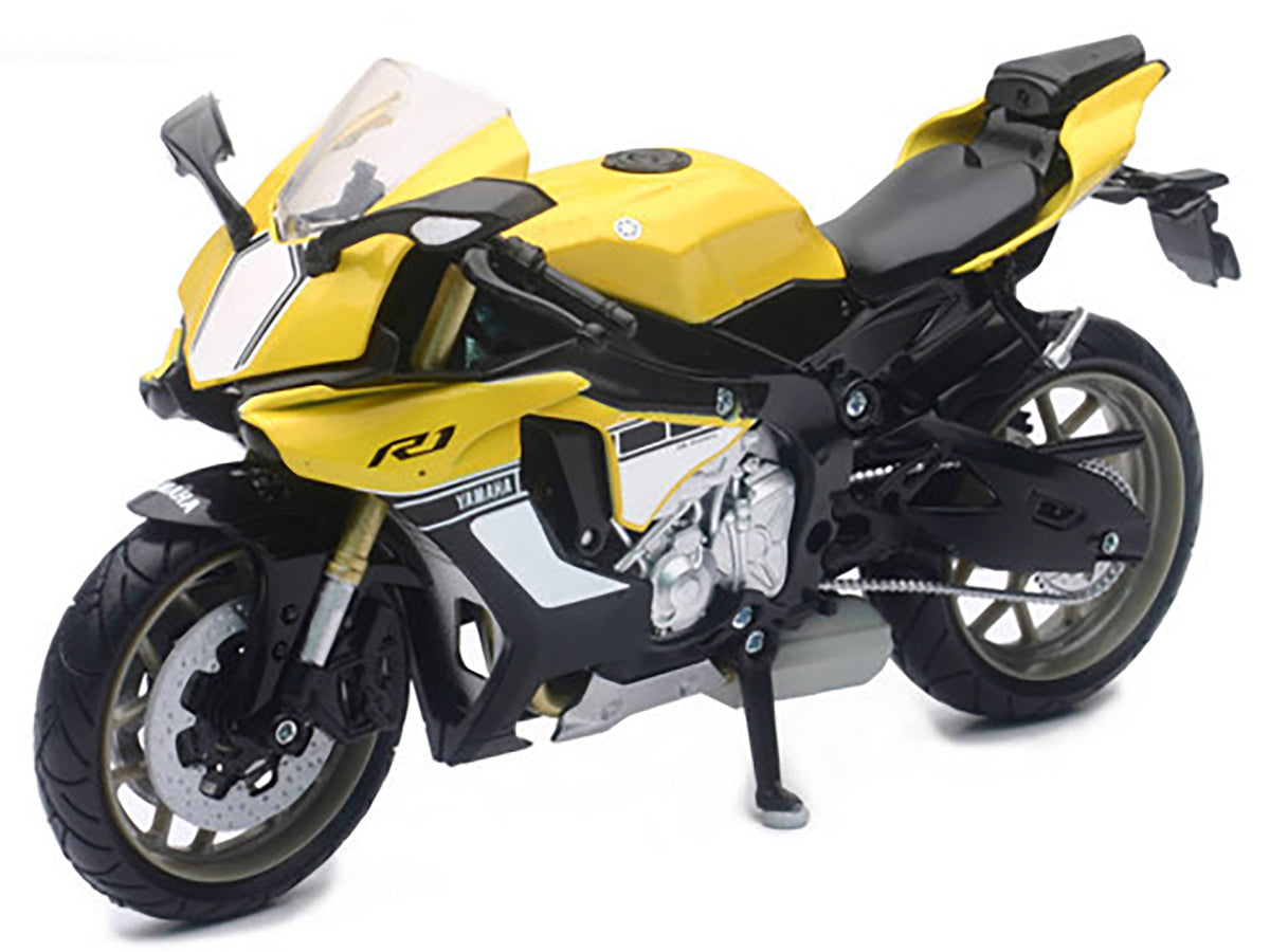2016 Yamaha YZF-R1 Yellow Motorcycle Model 1/12
