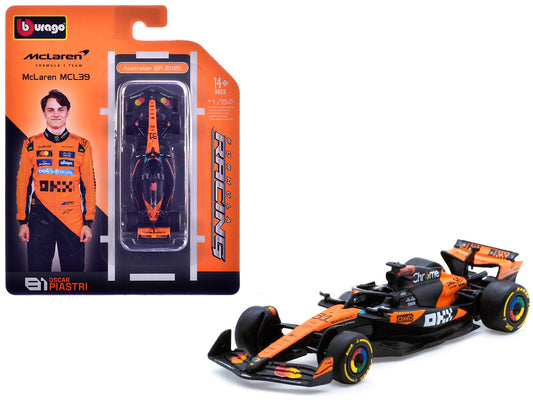 McLaren MCL39 #81 Oscar Piastri Formula One F1 "Australian GP" (2025) "Formula Racing" Series 1/64 Diecast Model Car