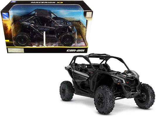 CAN-AM Maverick X3 ATV Triple Black 1/18 Diecast Model