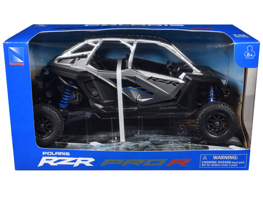Polaris RZR Pro R UTV Silver Metallic and Black 1/18 Diecast Model