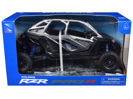 Polaris RZR Pro R UTV Silver Metallic and Black 1/18 Diecast Model