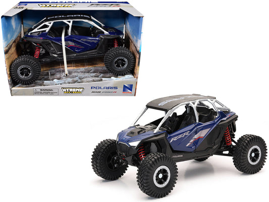 Polaris RZR Pro R UTV Blue with Black Top "Xtreme Off-Road" Series 1/18 Diecast Model