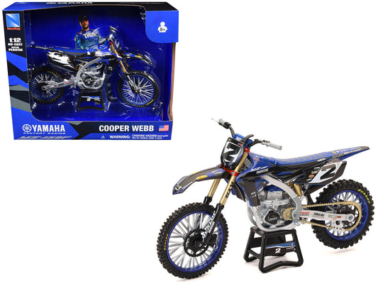 Yamaha YZ450F Motorcycle #2 Cooper Webb "Yamaha Factory Racing" 1/12 Diecast Model