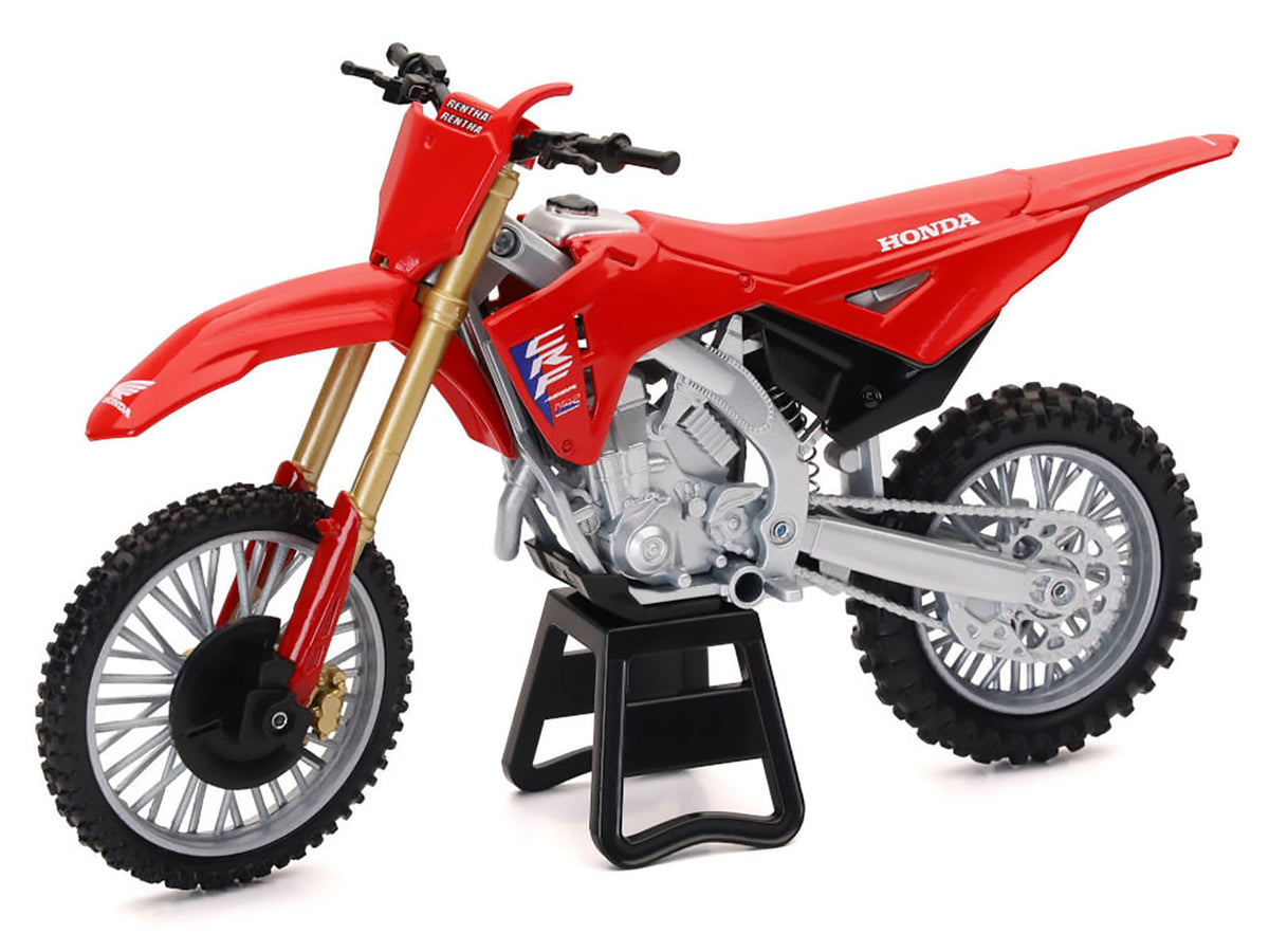 Honda CRF450R Motorcycle Red with Black Accents 1/12 Diecast Model