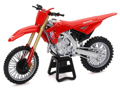 Honda CRF450R Motorcycle Red with Black Accents 1/12 Diecast Model
