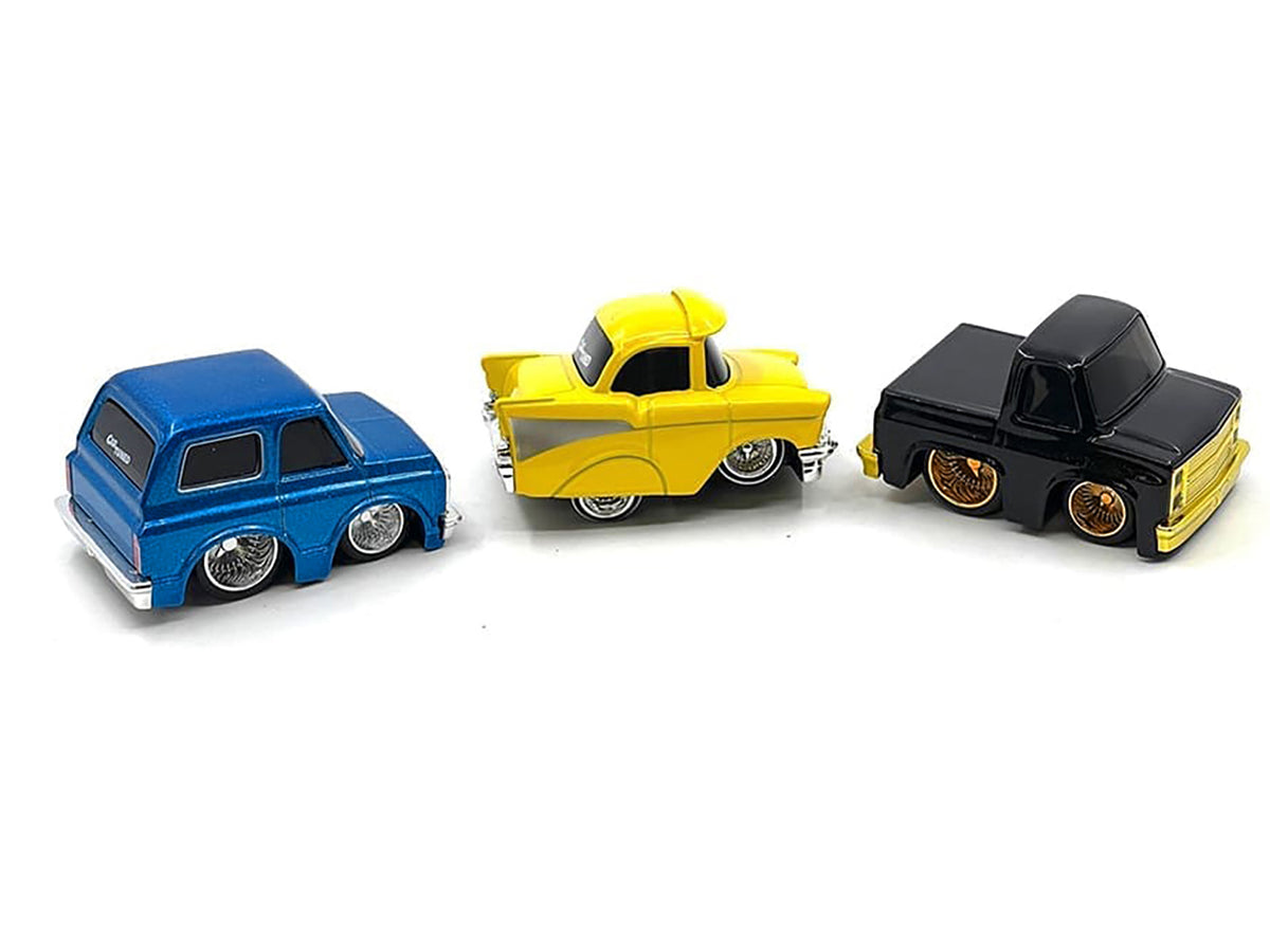 "Lowriders" Series 2 Chevrolet Triple Pack Set of 3 Cars Diecast Model Cars