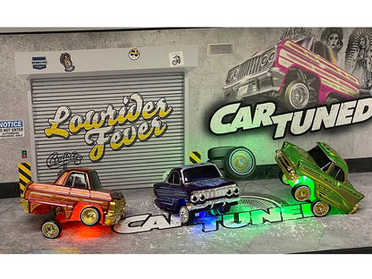 "Lowriders Show Glow" Series 2 Set of 8 Pieces Diecast Model Cars