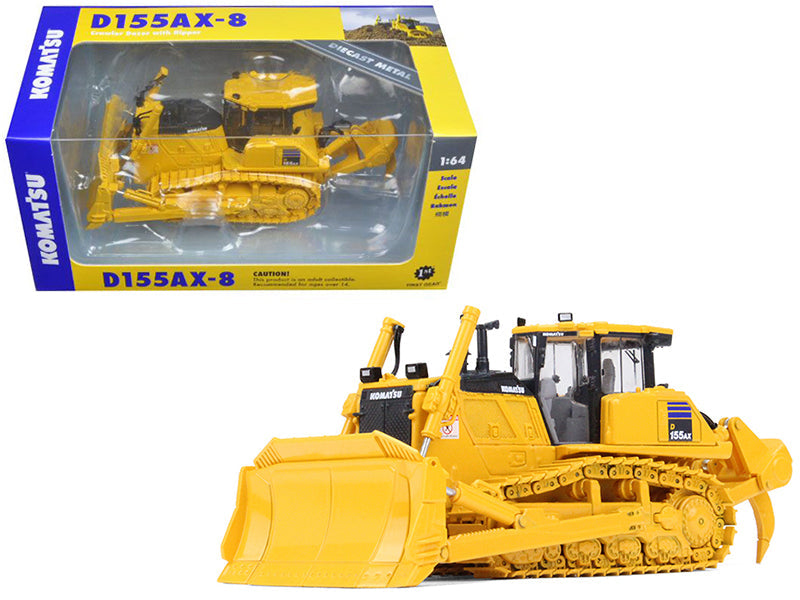 Komatsu D155AX-8 Sigmadozer with Ripper 1/64 Diecast Model